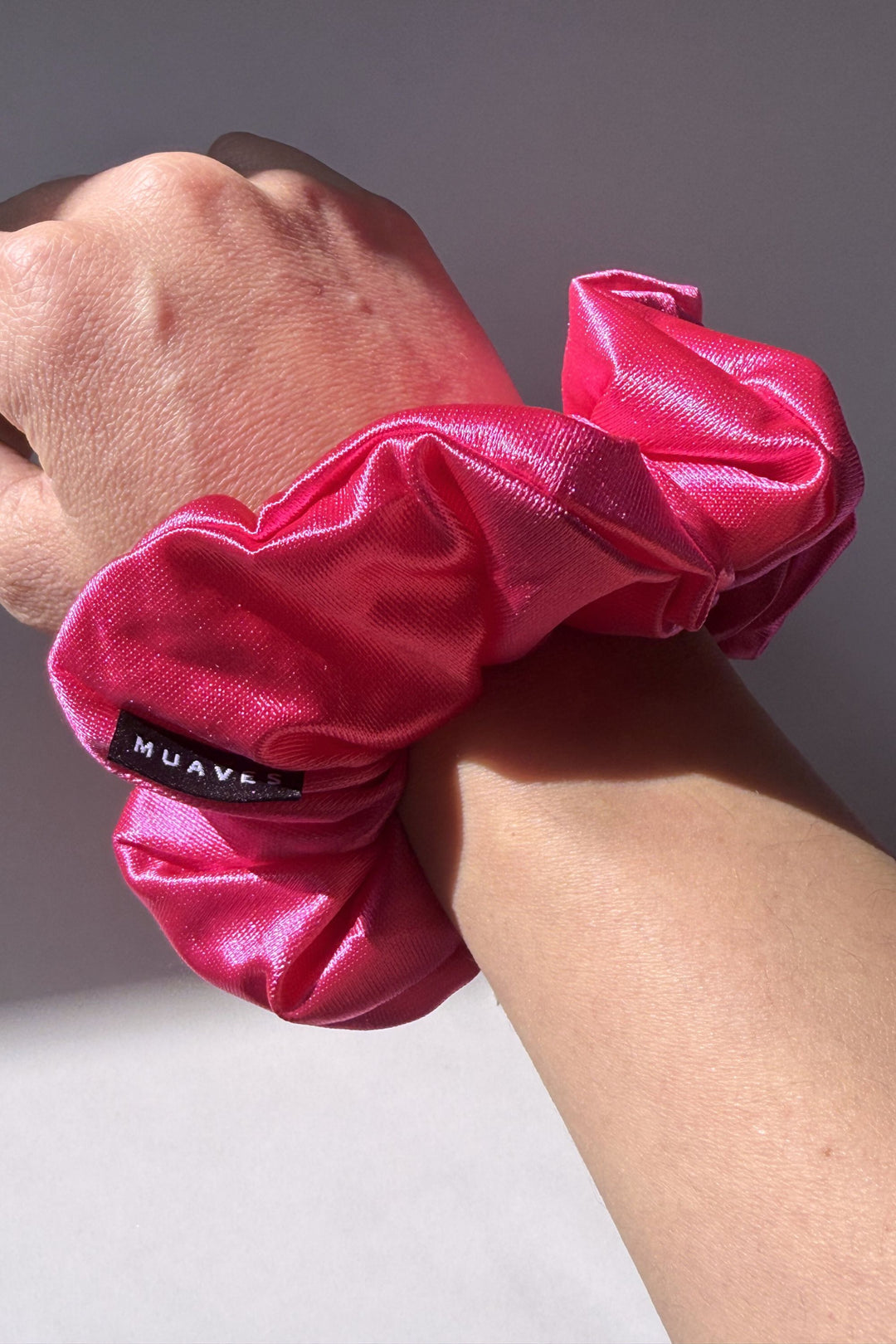 Satin Scrunchie - Malibu Pink