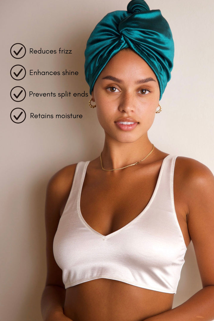 Emerald Isle All Satin Hair Wrap