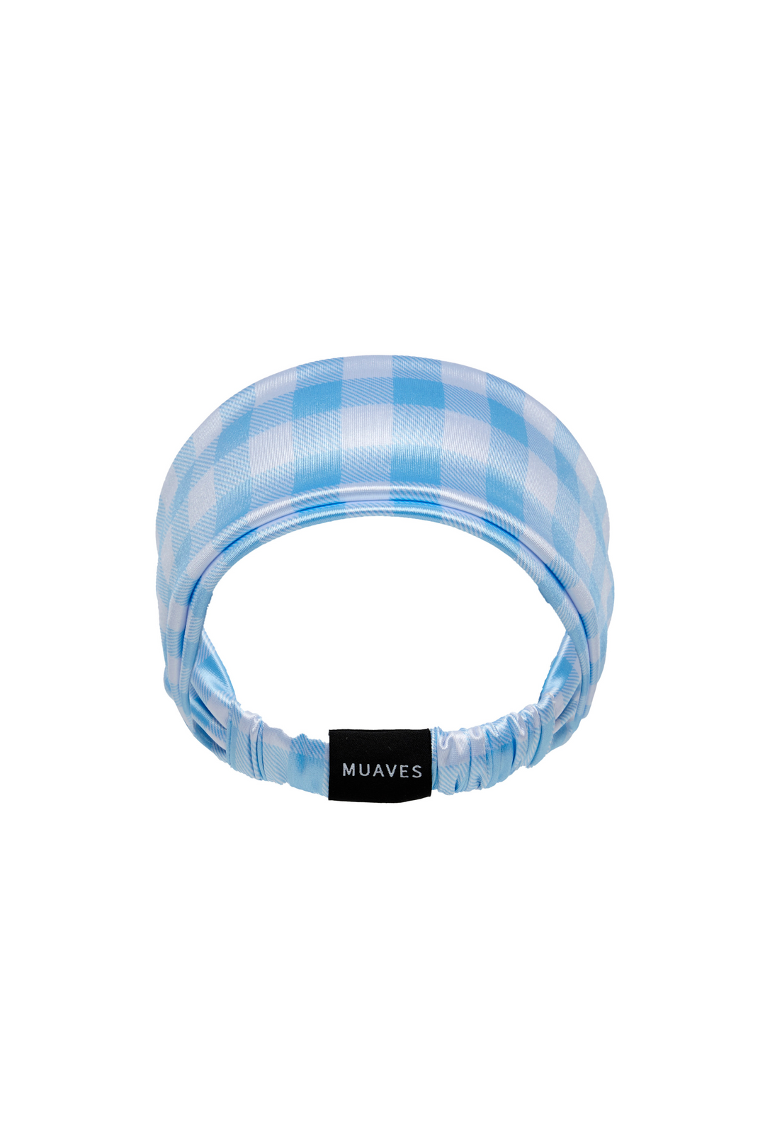 Satin Glide Headband - Cloud Gingham
