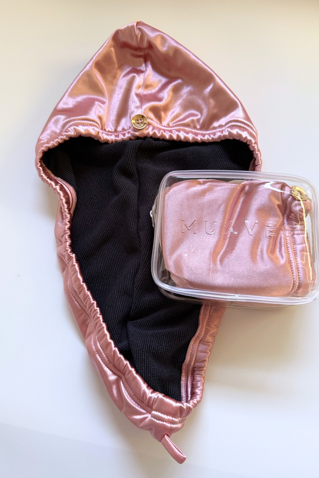 Mini Quick Dry Hair Wrap - Pink Quartz