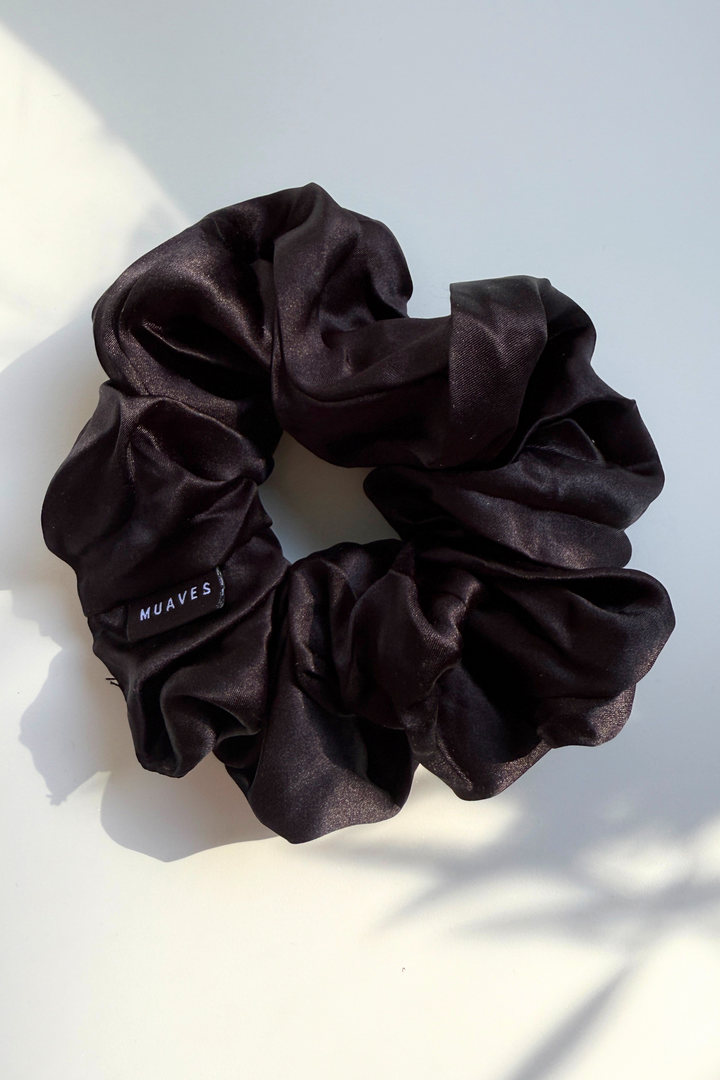 Silk Scrunchie - Midnight Onyx