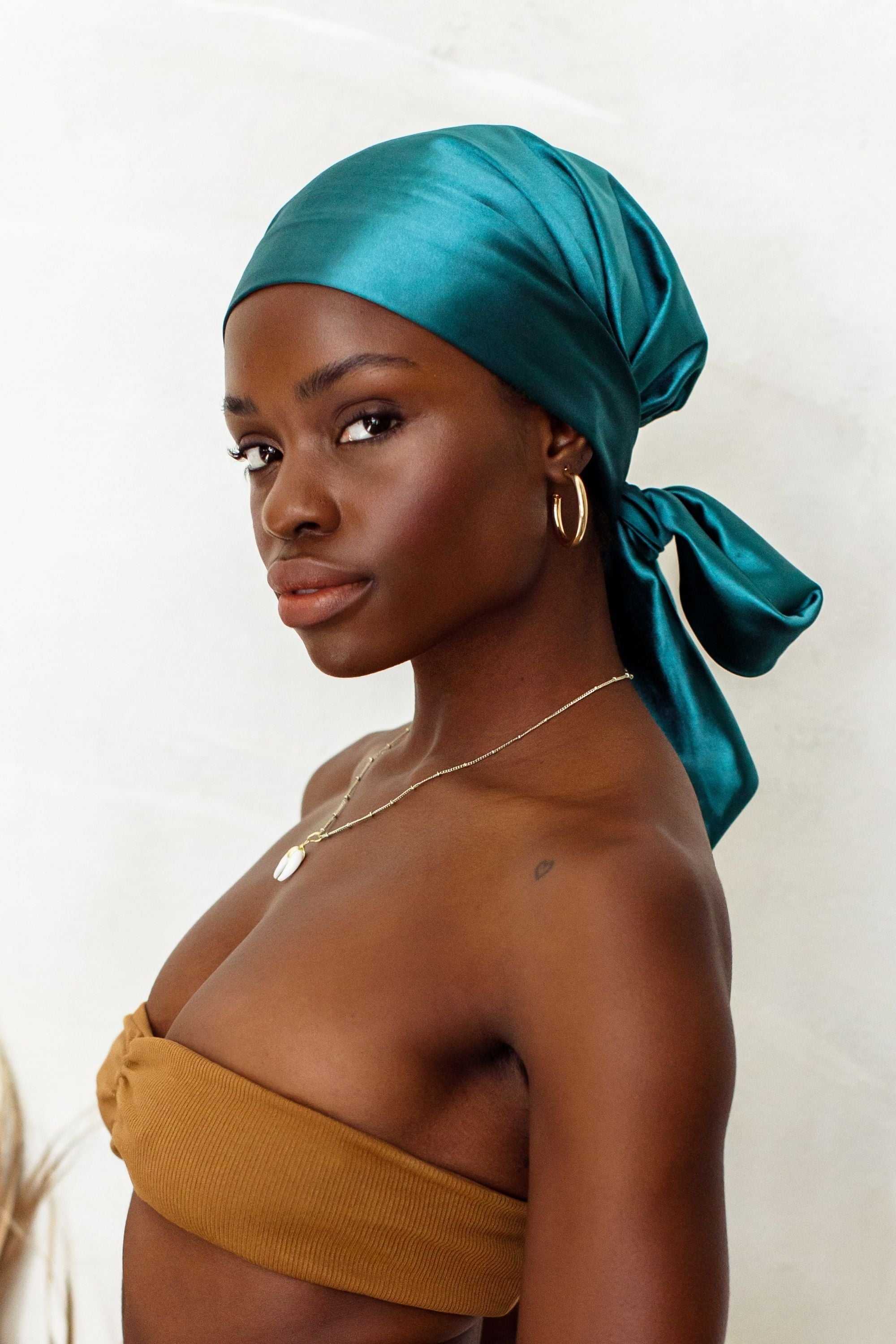 Headscarf Black Liberty Floral Square Head Scarf – Scarf Bar main image 4