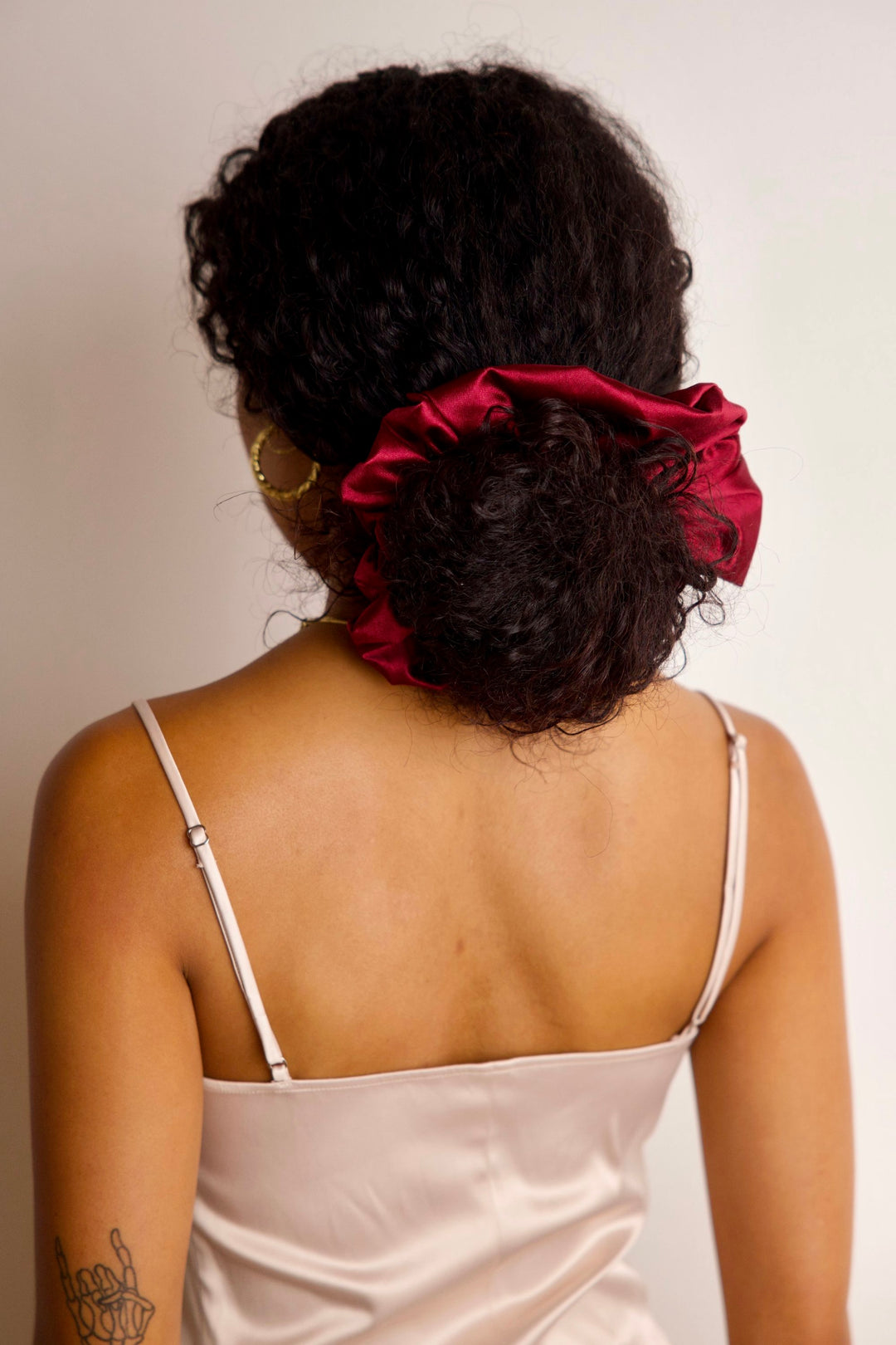 XL Satin Scrunchie - Merlot - MUAVES