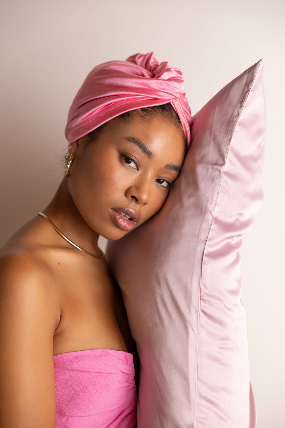 Satin Pillowcase - Pink Pearl - MUAVES