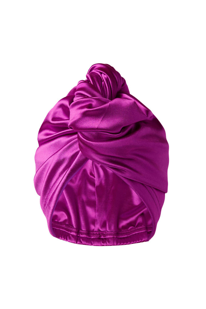 Electric Violet All Satin Hair Wrap - MUAVES