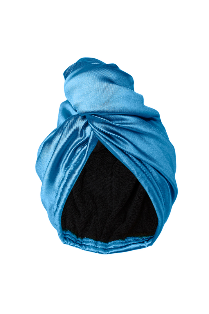 Capri Blue Quick Dry Hair Wrap - MUAVES