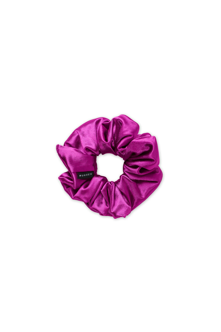 Satin Scrunchie - Electric Violet - MUAVES