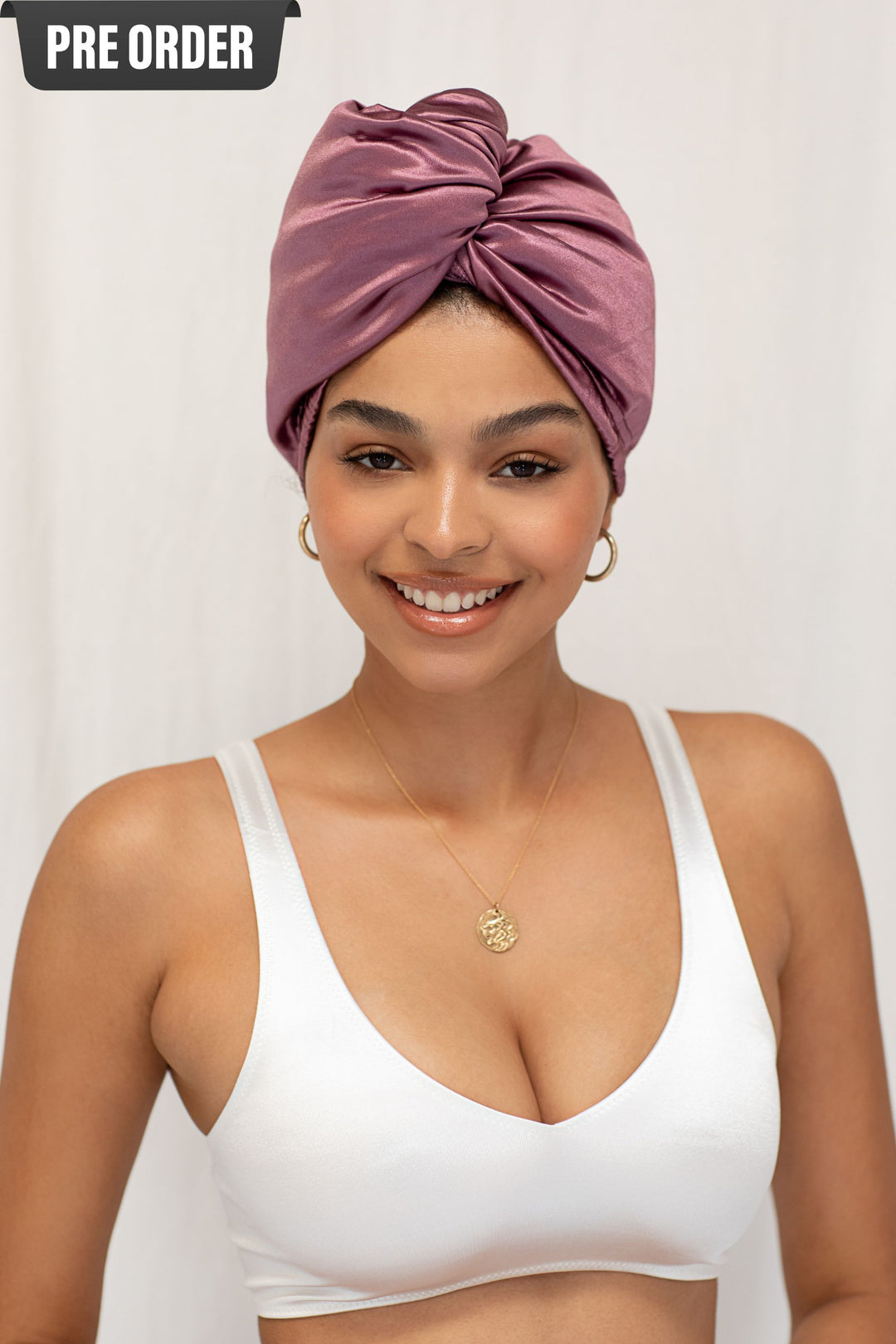 Ultra-Lite All Satin Hair Wrap - Sugar Plum