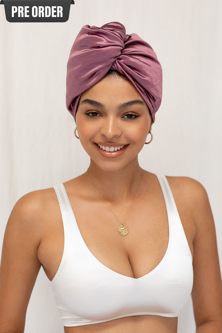 Ultra-Lite All Satin Hair Wrap - Sugar Plum