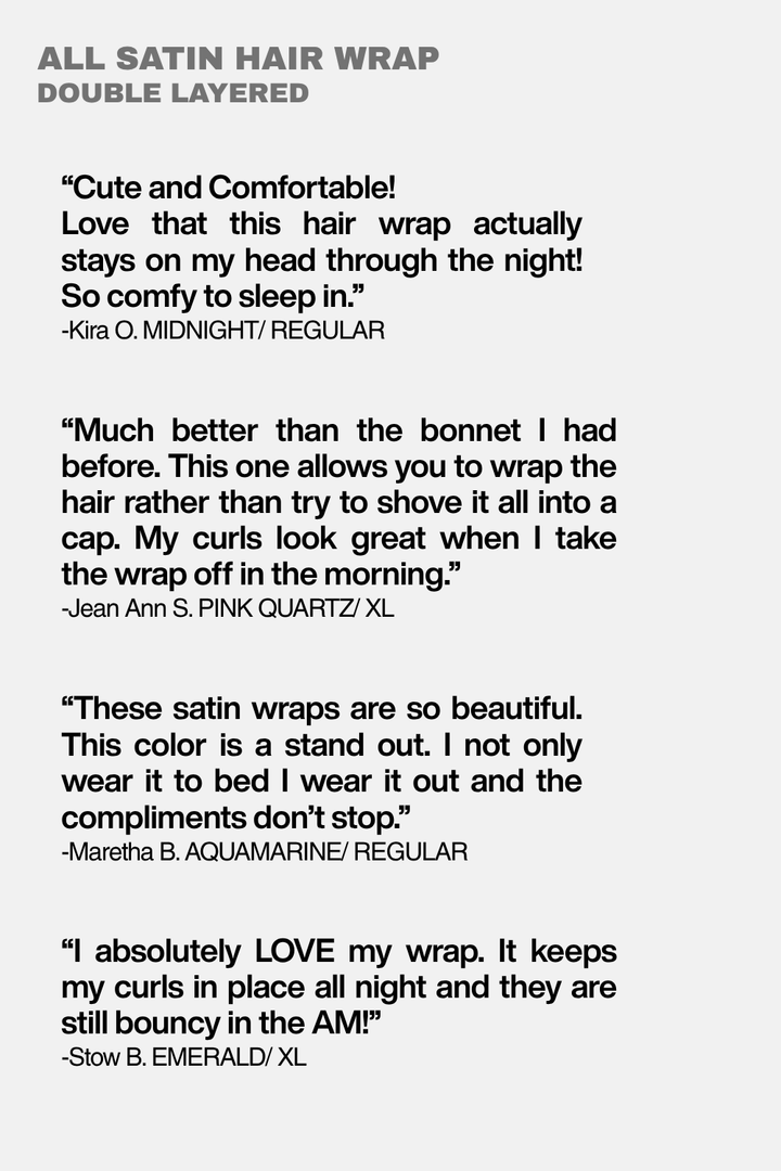 All Satin Hair Wraps Best Sellers 3-Pack
