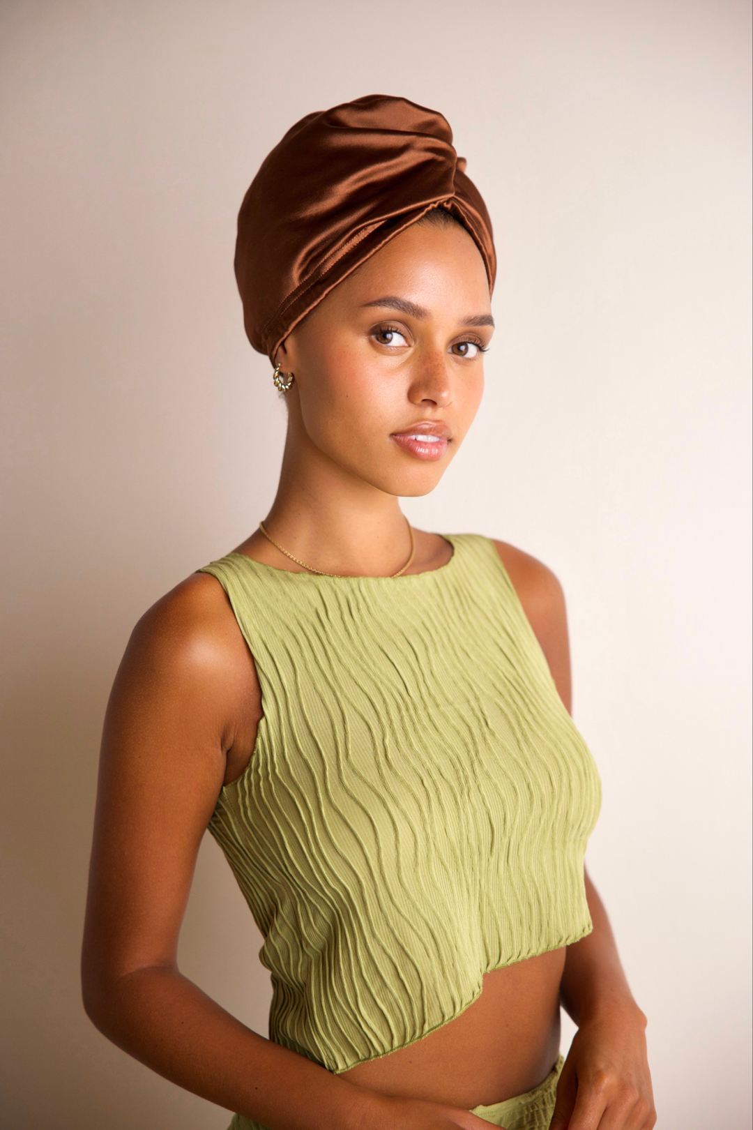 Ultra-Lite All Satin Hair Wrap - Espresso