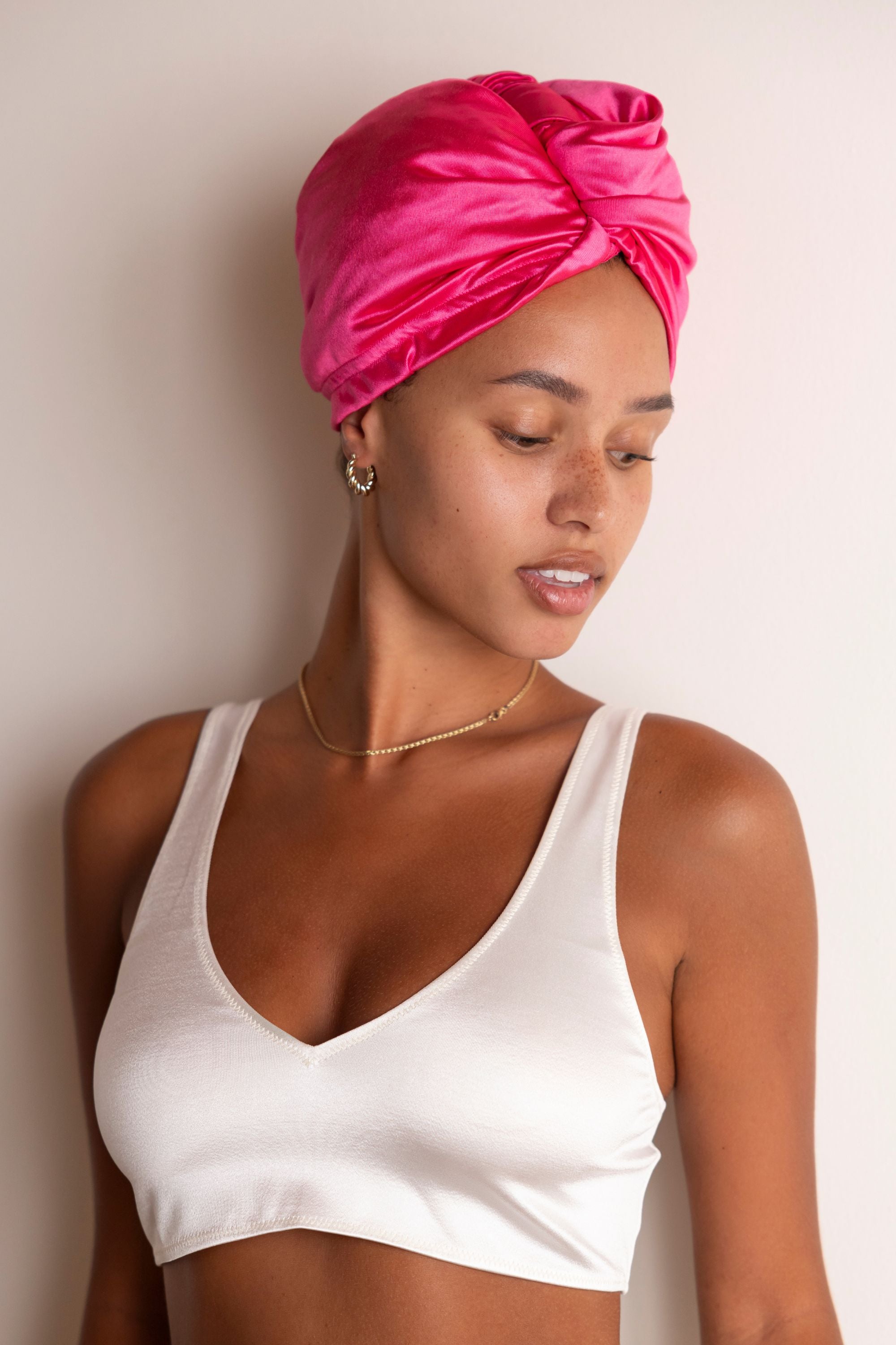 Ultra-Lite All Satin Hair Wrap - Malibu Pink - MUAVES