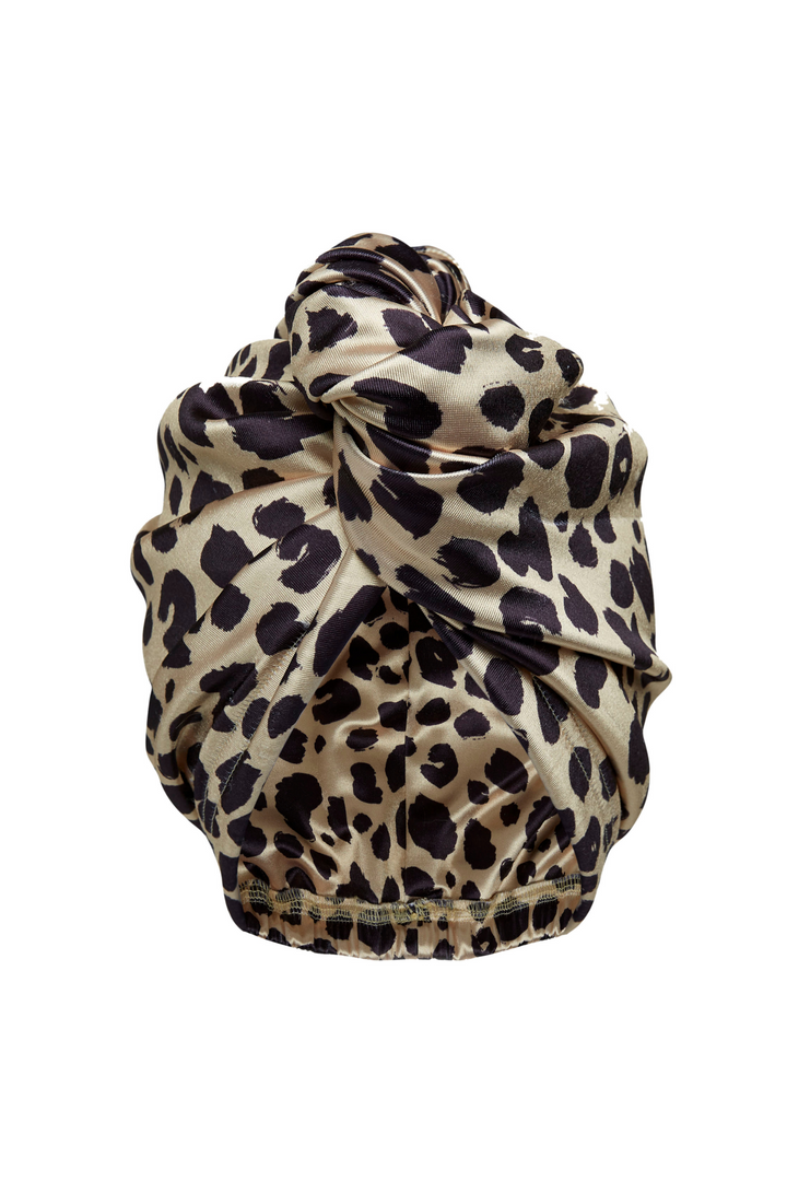 Wild Leopardess All Satin Hair Wrap - MUAVES