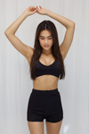 Luxe Satin Bralette - Midnight Onyx - Muaves