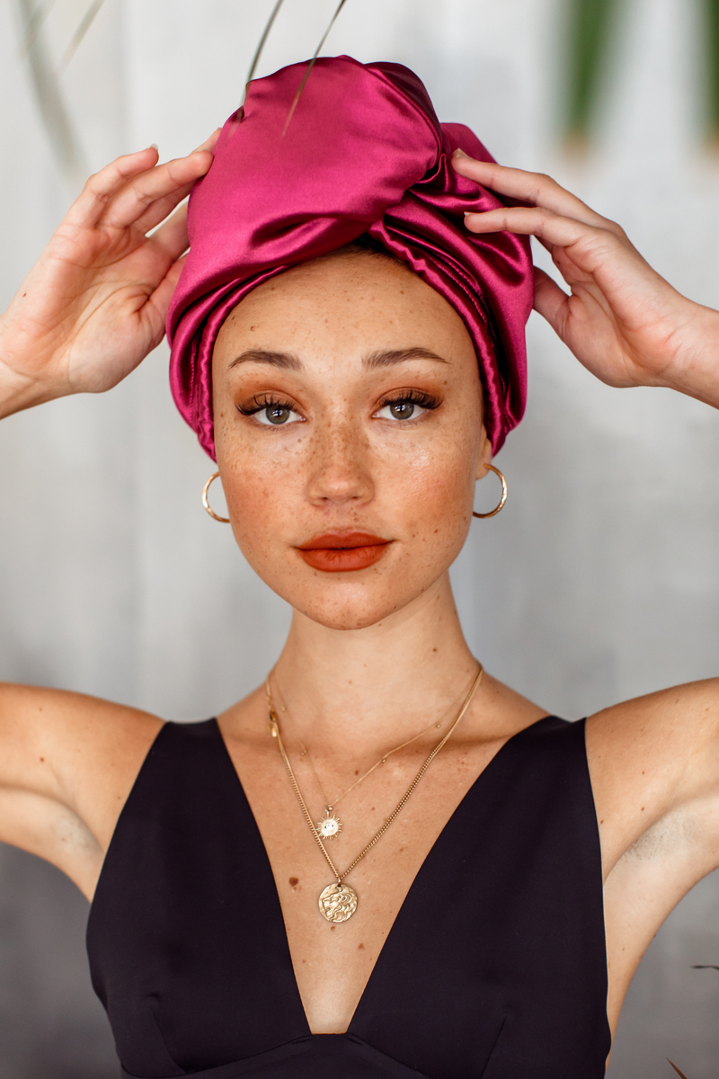 Head online wrap satin