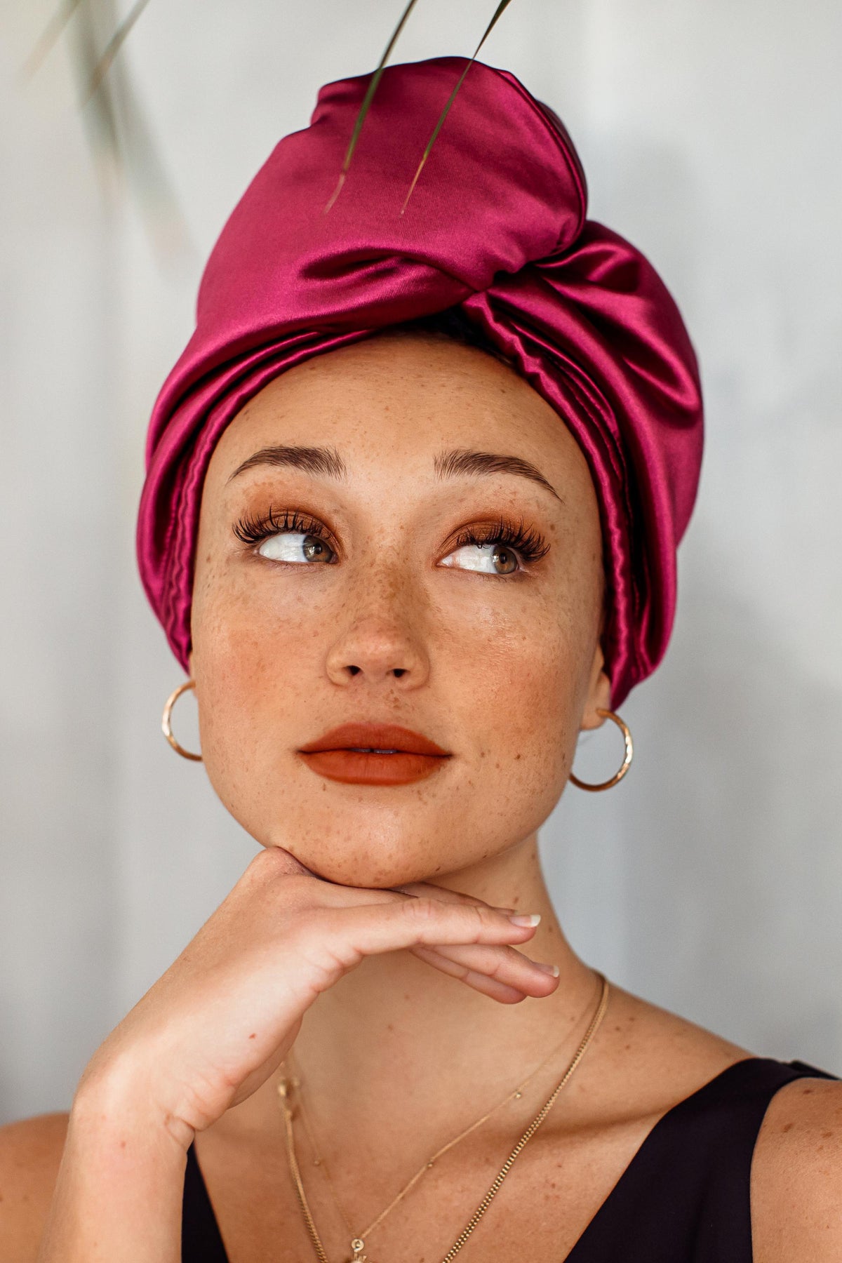 Fuchsia Crystal Quick Dry Hair Wrap MUAVES