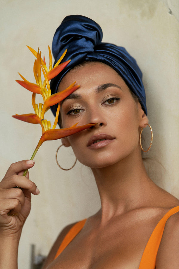 Royal Azure Quick Dry Hair Wrap MUAVES