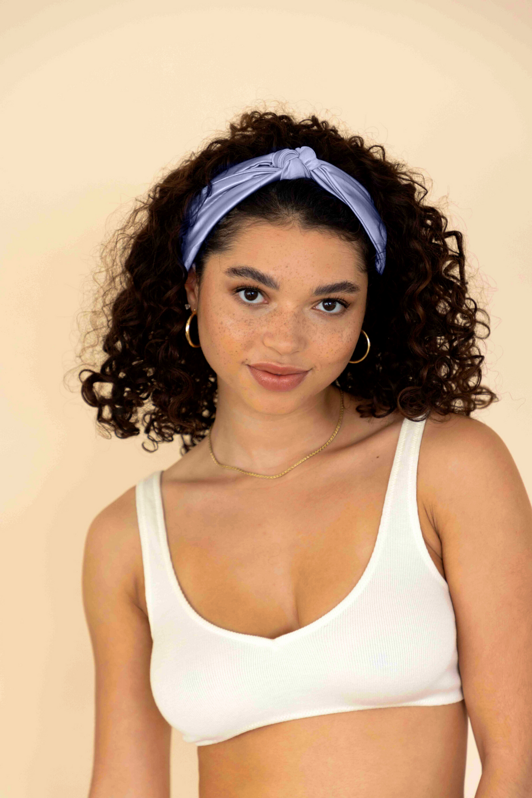 Satin Turbanette Headband - Lavendar Dusk - Muaves