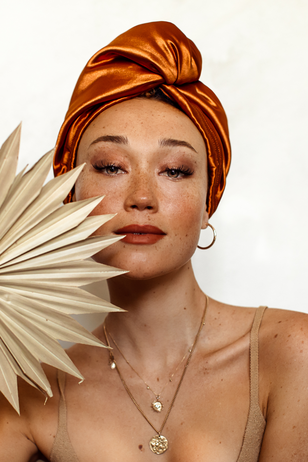 Sienna Sun All Satin Hair Wrap MUAVES
