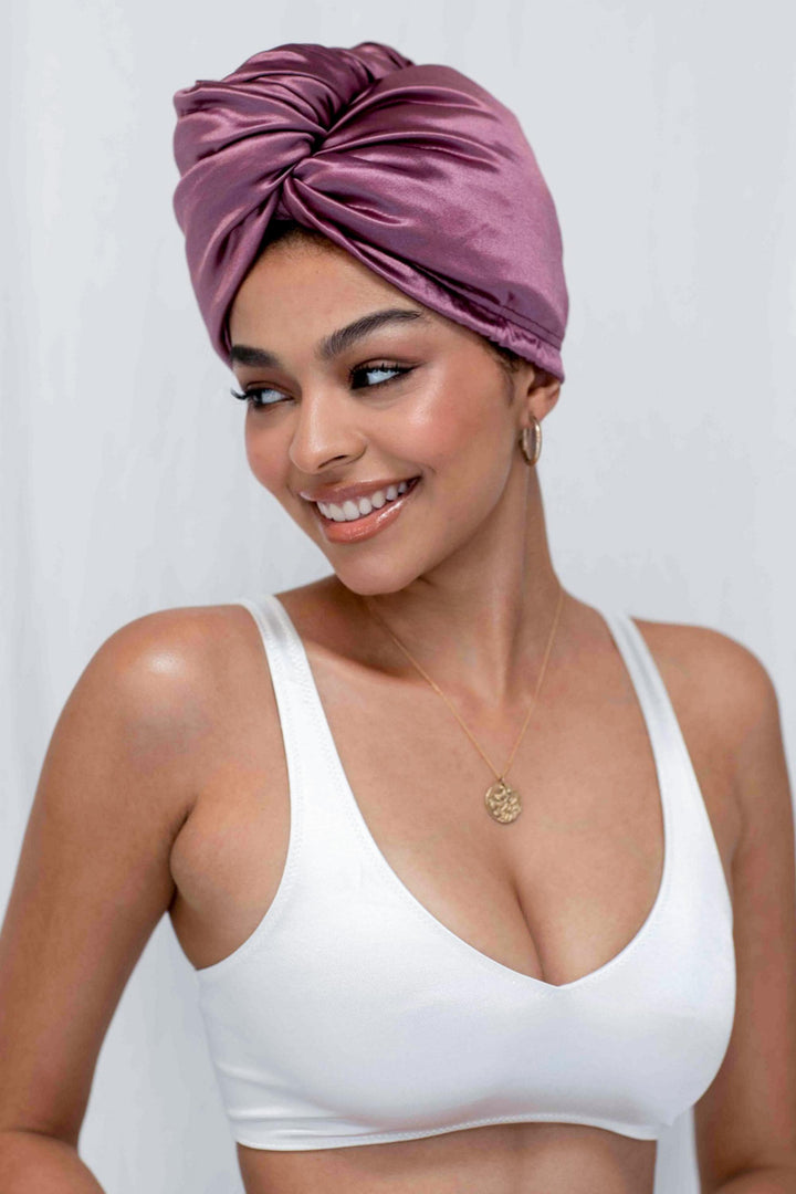 Ultra-Lite All Satin Hair Wrap - Sugar Plum