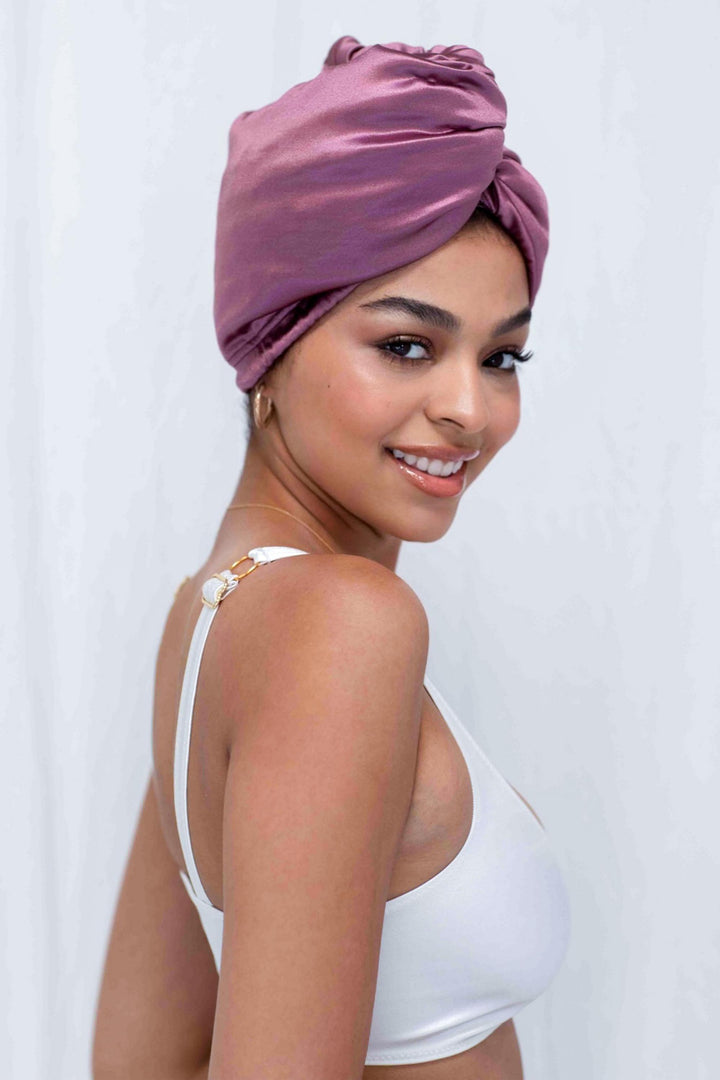 Ultra-Lite All Satin Hair Wrap - Sugar Plum