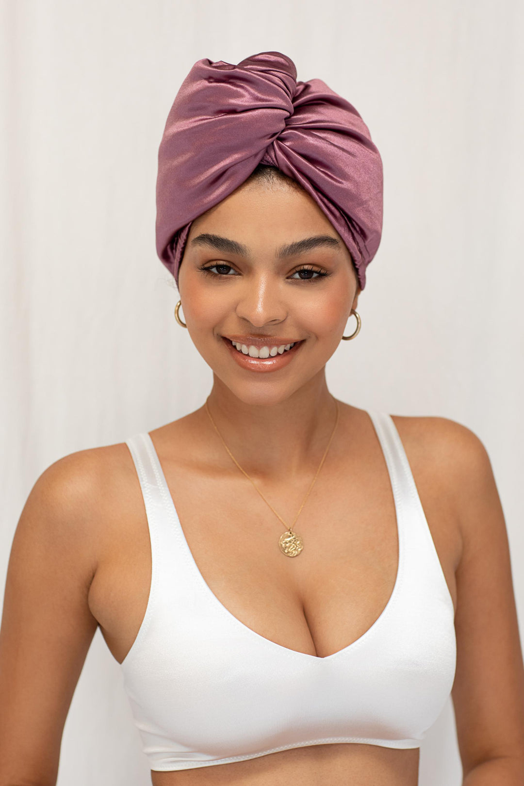 Ultra-Lite All Satin Hair Wrap - Sugar Plum