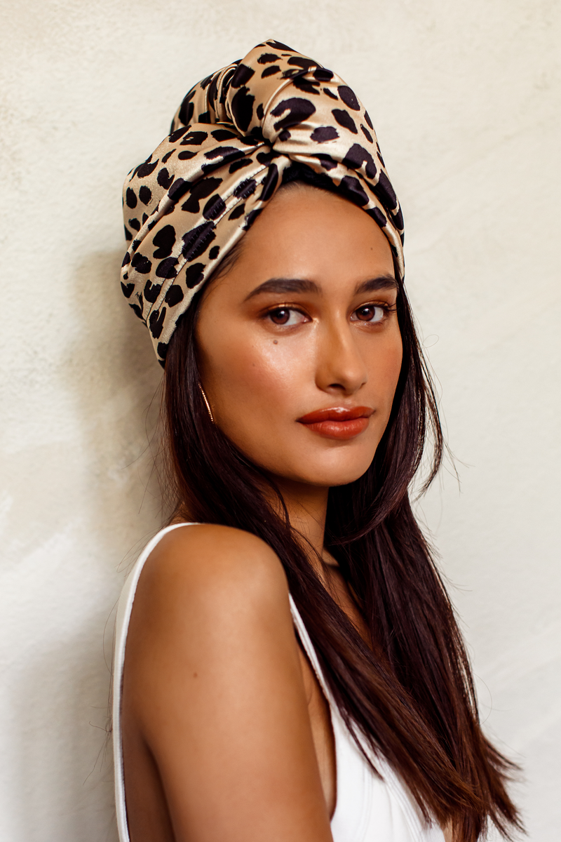 Wild Leopardess Quick Dry Hair Wrap - MUAVES
