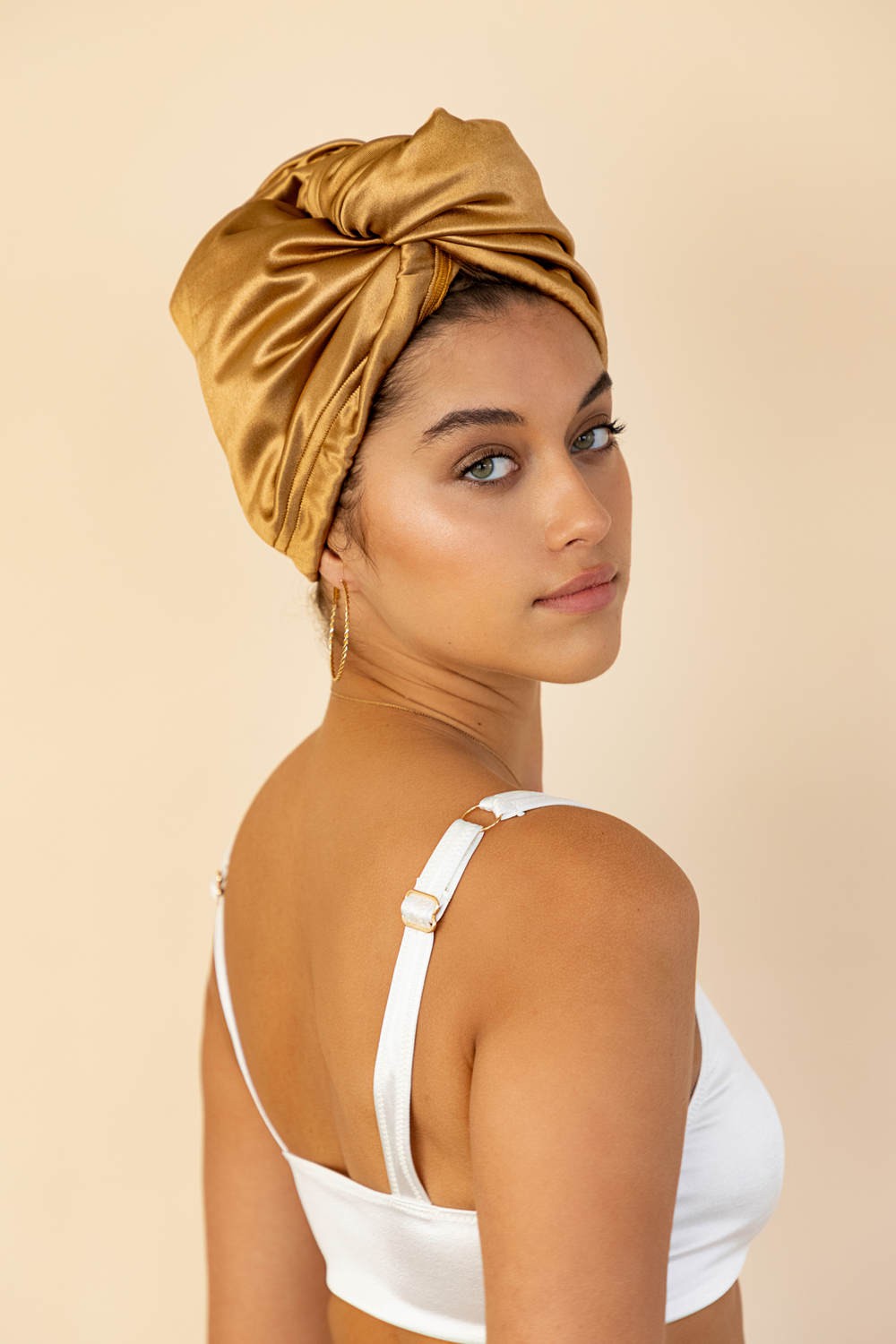 Wildflower Honey All Satin Hair Wrap - Muaves