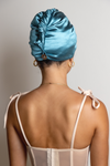 Aquamarine All Satin Hair Wrap - MUAVES